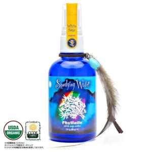 スマッジングウォーター 月とセージ 70ml ホワイトセージミスト USDAオーガニック認定　パワーストーン スペースクリアリング Phyllaile フィレール