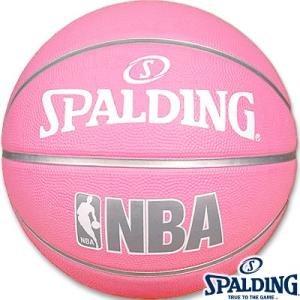 外用スポルディング バスケットボール6号 女性用NBAピンク ラバー SPALDING5086正規品