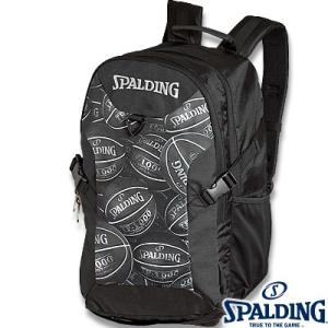 スポルディング フォスター ボールプリント ブラック バスケットボール リュック バスケ収納バッグ SPALDING40-006BKB正規品