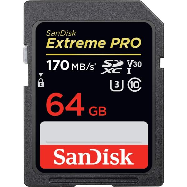 SanDisk 64GB Extreme PRO UHS-I SDXC 170MB/s SDSDXX...