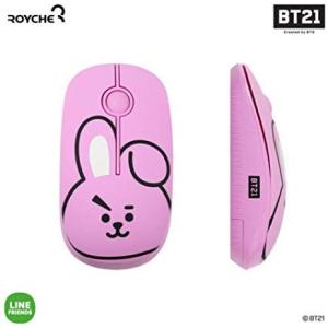 BT21 Figure Wireless Silent Mouse by Royche   (Pink(Coo