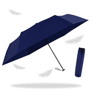折り畳み傘 全世界で一番軽い92gアルミニウムマグネシウム合金炭素繊維で作成され 晴雨兼用 強風に耐えられ 超撥水 (ブルー,M)｜i-labo
