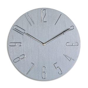 yiteng 掛け時計 おしゃれ 北欧 静音 連続秒針 壁掛け時計 木目 シンプル モダン フレームなし 3D立体数字 かわいい 非電波 飾り 贈り物