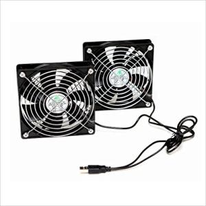 TIMELY 2連USBファン BIGFAN120U for Men Stereo BIGFAN12...