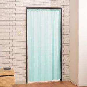 PaletteLife 間仕切りカーテン アコーディオンカーテン 250cm丈 幅100cm のれん ブルー