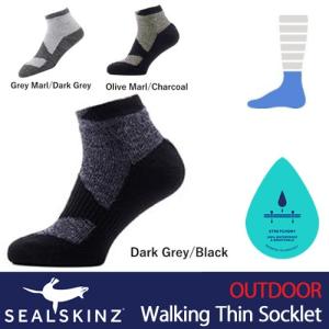 SealSkinz シールスキンズ  防水ソックス 防水靴下 2016-2017新モデル Walking Thin Socklet くるぶし丈  111161701｜i-lee