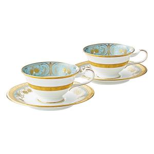ノリタケグランブロシェ　コーヒーカップ&ソーサー　ケーキ皿　セット Noritake カップ＆ソーサー グランブロシェ 2Pセット 入荷いたしました