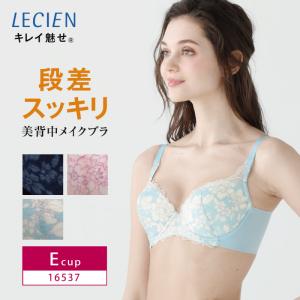 ルシアン LECIEN レディース キレイ魅せ  脇やせメイクブラ美背中メイクブラ ワイヤーブラ（Eカップ） 16537｜i-may