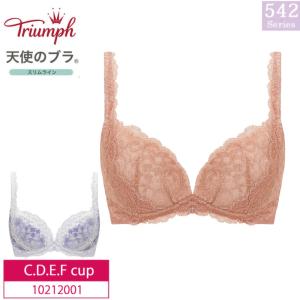 トリンプ Triumph 天使のブラ スリムライン TR542シリーズ フルカップブラジャー ノンワイヤー （C・D・E・Fカップ） 10212001 セール｜i-may