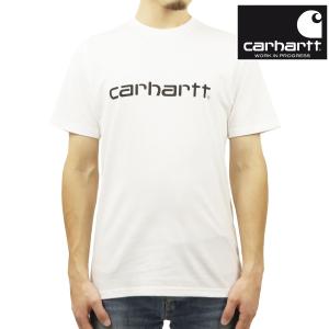 カーハート Tシャツ メンズ 正規品 CARHARTT WIP 半袖Tシャツ ロゴ クルーネック S/S SCRIPT T-SHIRT WHITE/BLACK I031047 00AXX｜i-mixon
