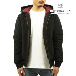 スコッチアンドソーダ ジャケット メンズ 正規販売店 SCOTCH&SODA アウター ストレッチ STRETCH HOODED JACKET BLACK 169096 0008 61802 08｜i-mixon