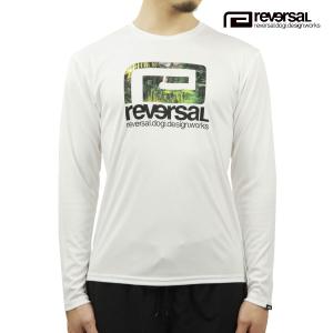 リバーサル メンズ ロンT 正規販売店 REVERSAL ロゴ ドライTシャツ 長袖Tシャツ FOREST LAKE CAMP BIG MARK DRY LONG SLEEVE rv23ss154 WHITE｜i-mixon