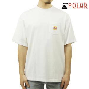 【ボーナスストア 誰でも+5% 4/18 0:00〜4/19 23:59】ポーラー メンズ 半袖Tシャツ 正規販売店 POLER クルーネック ポケT STEAMED HAMS POCKET RELAX｜i-mixon