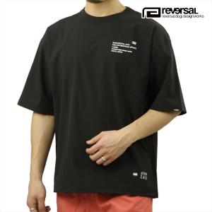 リバーサル メンズ 半袖Tシャツ 正規販売店 REVERSAL クルーネック オーバーサイズ ドライ 4WAY DRY OVER SIZE TEE RV24SS052-BK BLACK｜i-mixon