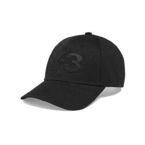 ワイスリー メンズ レディース キャップ 正規品 Y-3 ロゴ コットン 帽子 Y-3 LOGO CAP IY0104 BLACK/BLACK｜i-mixon