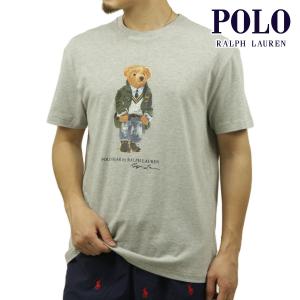 ポロ ラルフローレン メンズ 半袖Tシャツ 正規品 POLO RALPH LAUREN クルーネック ポロベア BEAR SHORT SLEEVE T-SHIRT GREY 710854497｜i-mixon