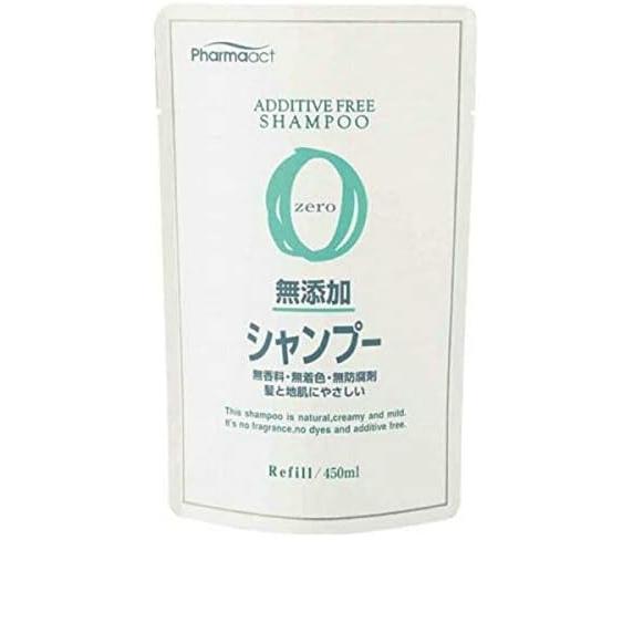 熊野油脂 ファーマアクト 無添加シャンプー つめかえ用 450ml 単品