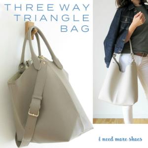 3WAYトライアングル バッグ レディース 通勤 ショルダー ハンモック 2way 3way プレゼント 女性 y[francesca]｜i-need-more-shoes