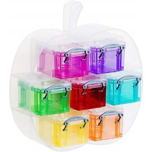 収納ボックス 0.14L×7杯 幅23cm マルチクリア アップル R.U.BOX 20735