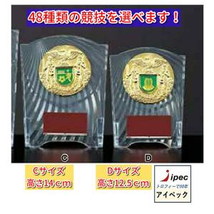 トロフィー 盾 CCL-5553A 表彰楯 高さ18cm 野球 サッカー バスケ
