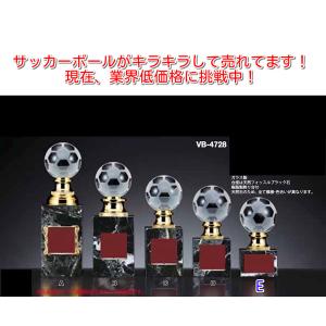 トロフィー ガラス サッカー Eサイズ VC-...の詳細画像2