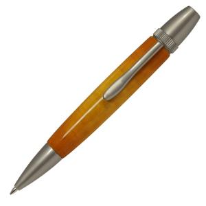 ボールペン F-STYLE Air Brush Wood Pen エアーブラシ ウッドペン ギター塗装 YELLOW イエローカーリーメイプル かえで 楓 TGT1611 即日｜i-penstar