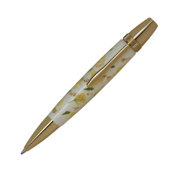 ボールペン F-STYLE Flower Pen 押花 TFB2020 菜の花 黄色 即日
