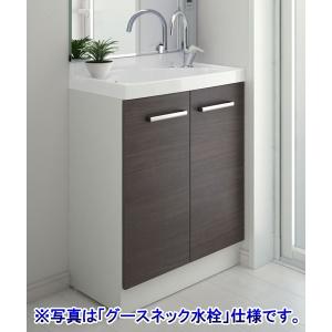 LIXIL リフラ 化粧台本体 間口60cm グースネック水栓 ミドルグレード扉 洗面化粧台 INAX