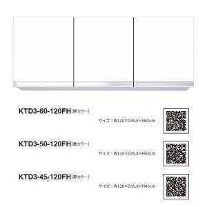 ワンド(マイセット) 吊り戸棚 KTD3-60-120HS 間口120cm 高さ60cm KTD3