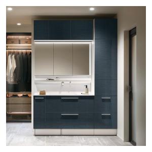 TOTO 洗面化粧台 オクターブ間口1600mm 三面鏡 ワイドLED照明 セット