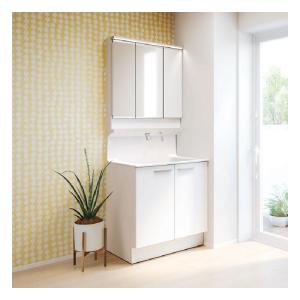 TOTO 洗面化粧台 オクターブ間口750mm 三面鏡 ワイドLED照明