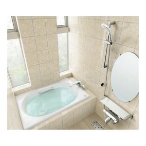 LIXIL シャイントーン浴槽 1100サイズ （1098×750） 和洋折衷タイプ VBN-1101A 標準仕様 1方半エプロン 排水ボタンなし 浴槽｜i-port-shop