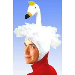 踊る白鳥マスク 動物マスク なりきりグッズ 仮装マスク かぶりもの 変装 パーティーグッズ (C-0021_007854)