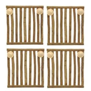 KAWAI がじがじフェンス Ｍ 4個セット チンチラ　うさぎ　モルモット　かじり木