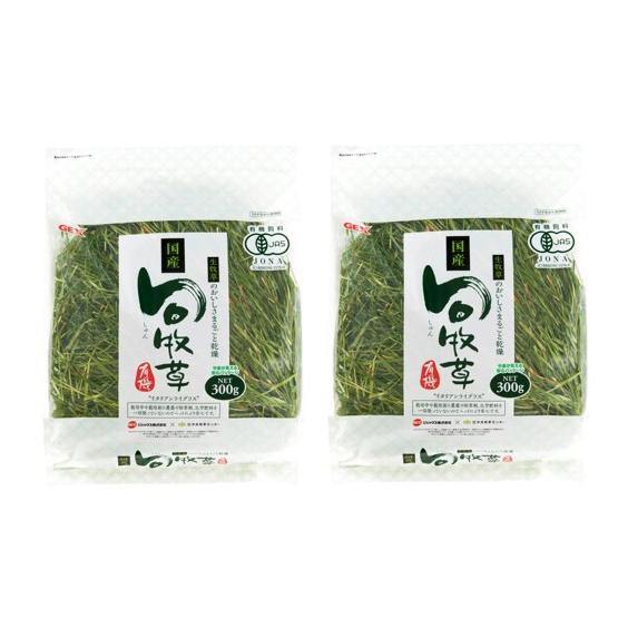 旬牧草  イタリアンライグラス 300g 2個セット うさぎ　モルモット　チンチラ　ジェックス　中央...