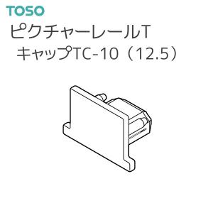 トーソー ピクチャーレール T 部品 キャップ TC-10（12.5）（ネジなし押込式）左右共通 厚さ:2mm（1コ）共通