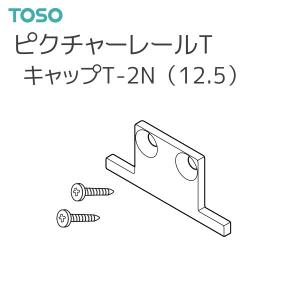 トーソー ピクチャーレール T 部品 キャップ T-2N（12.5） （ネジ止め式：横）左右共通 厚さ:2mm（1コ）ナチュラル ホワイト