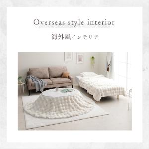 こたつ布団 楕円形 オーバル こたつ掛布団 ラ...の詳細画像2