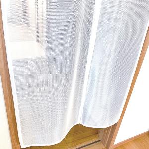 のれん ミラーレース ホワイト 85×150 ミドルの詳細画像3