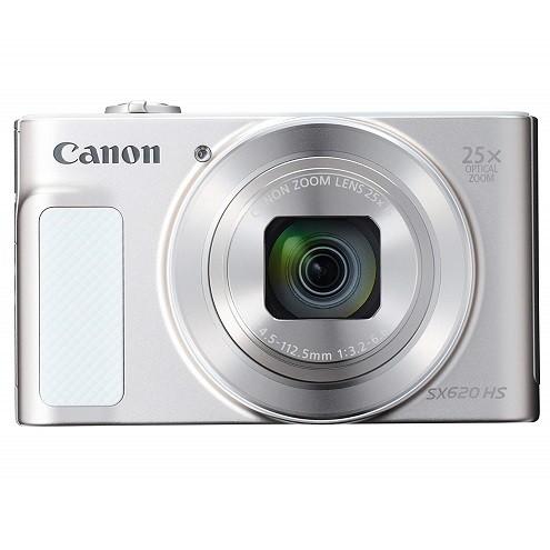Canon コンパクトデジタルカメラ Power Shot SX620HS ホワイト 光学25倍ズー...