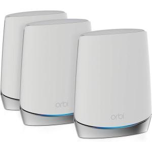 NETGEAR メッシュWiFi 無線LANルーター 3台セット Orbi Wi-Fi6 Mini 速度 AX4200 トライバンド RBK753 (ルータ―+サテライトx2)