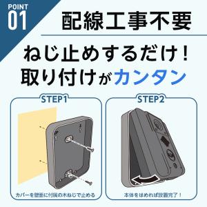 【1年保証】ドウシシャ ワイヤレステレビ ドア...の詳細画像2