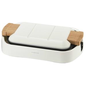 PIERIA 3枚組 ホットプレート HPX-121 NWD   平面プレート 波型プレート たこ焼きプレート フッ素加工   ドウシシャ 1年保証