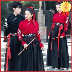 唐装漢服 男女兼用 上下セット 演出衣装 舞台衣装