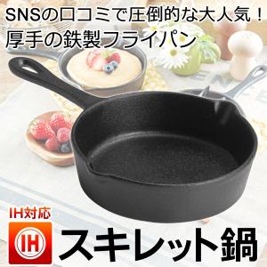 スキレット 鉄 フライパン IH対応 深型 鉄製 片手鍋