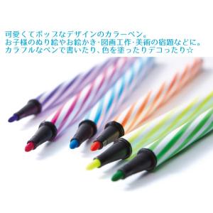 カラーペン 12本セット ボトルケース入り マ...の詳細画像2