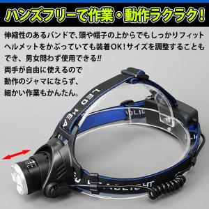 【200m先まで照らす】ズーム機能 ヘッドライ...の詳細画像4