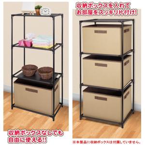 カラーボックス 3段 収納ラック 収納棚 イン...の詳細画像1