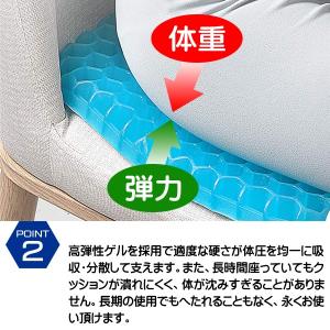 ハニカムクッション 衝撃吸収 ゲルクッション ...の詳細画像2
