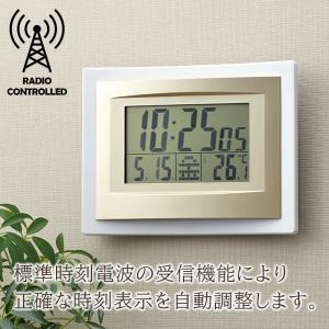 【高評価】電波時計 掛け時計 壁掛け時計 おし...の詳細画像3